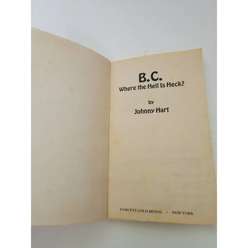 B.C. WHERE THE HELL IS HECK? Vintage Paperback by Johnny Hart - Picture 2 of 4